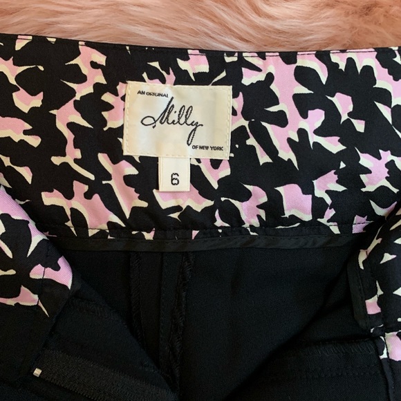 NWT Milly Wide Leg Dressy Black Pants Size 6 - Picture 4 of 12